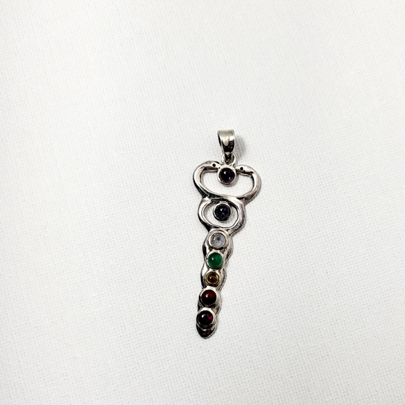 Chakra .925 Sterling Pendant & Bracelet Set - Picture 4 of 10